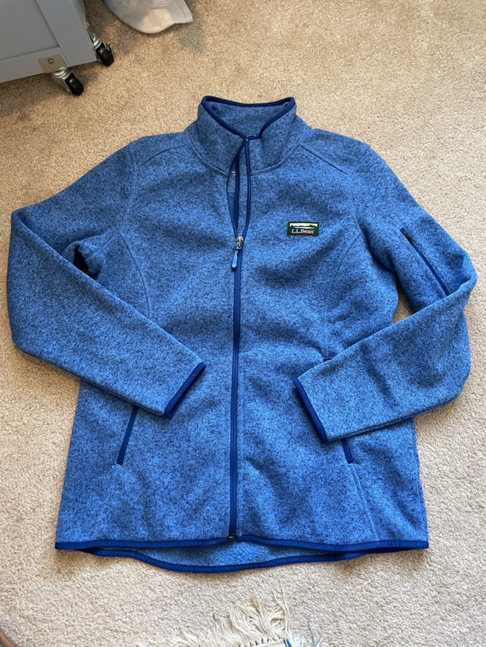 LL bean sweeter fleece full zip jacket